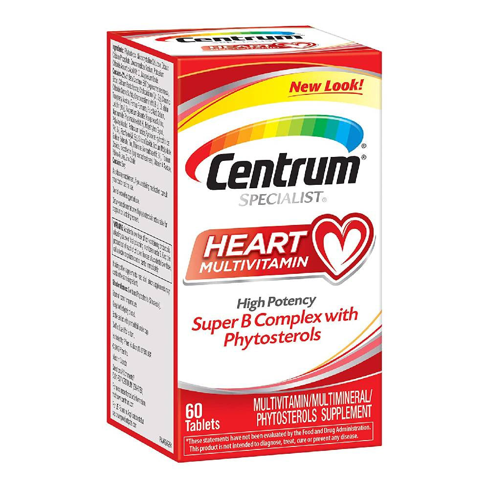 Centrum Specialist Complete Multivitamin: Heart, Tablets, 60 ea