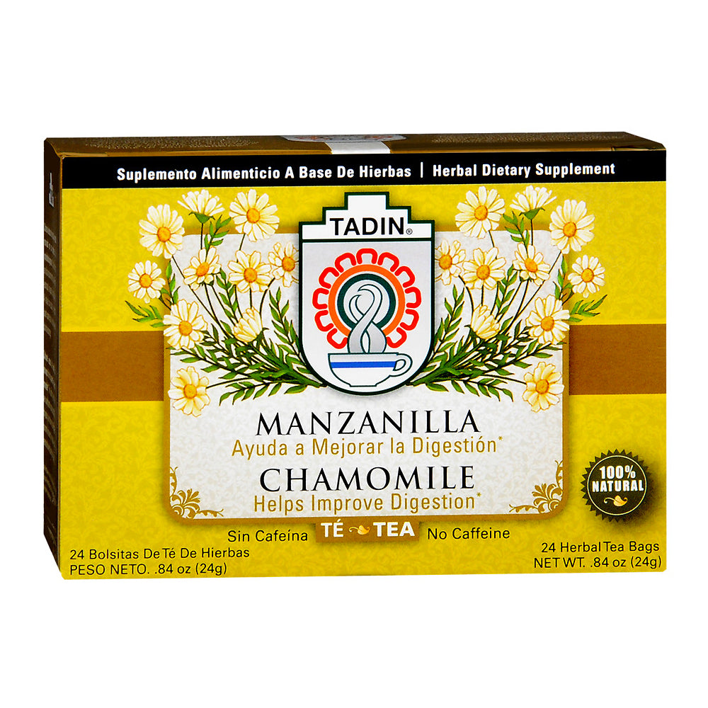 Tadin Chamomile Herbal Dietary Supplement, Tea Bags, 24 ea