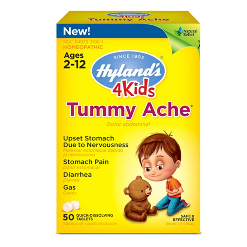 Hyland's Homeopathic 4-Kids Tummy Ache, Tablets, 50 ea