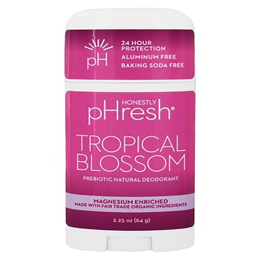HONESTLY pHresh prebiotic natural deodorant, Tropical Blossom, 2.25 oz