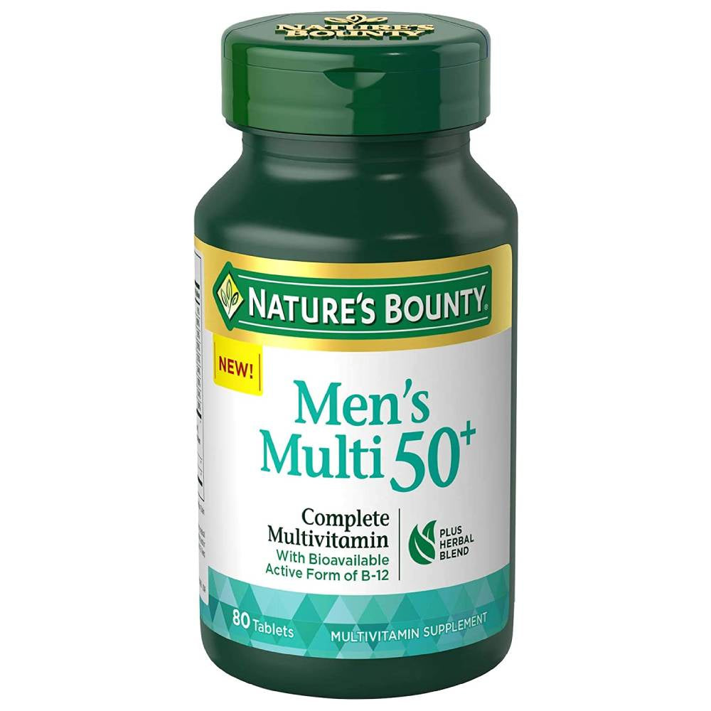 Nature's Bounty Men's Multi 50+, Tablets, 80 ea