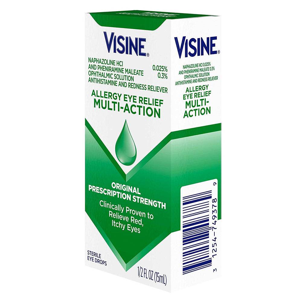 Visine Allergy Eye Relief Multi-Action Drops, 0.5 oz - OTC Shoppe Express