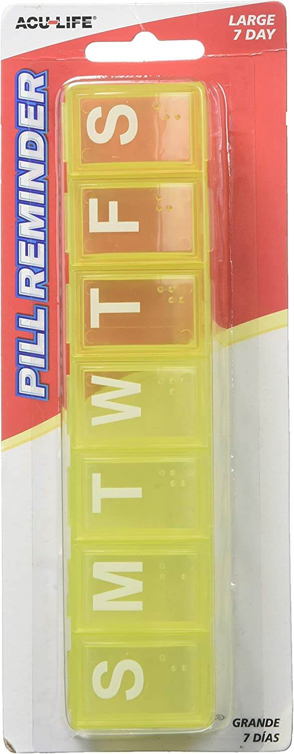 Acu-Life Pill Reminder, Large, 7 Day, 1 ea - OTC Shoppe Express