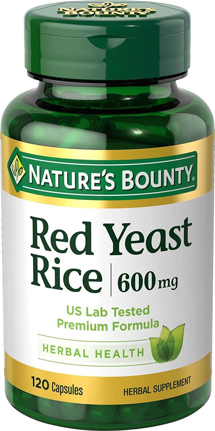 Nature's Bounty Red Yeast Rice, 600 mg, Capsules, 120 ea - OTC Shoppe Express