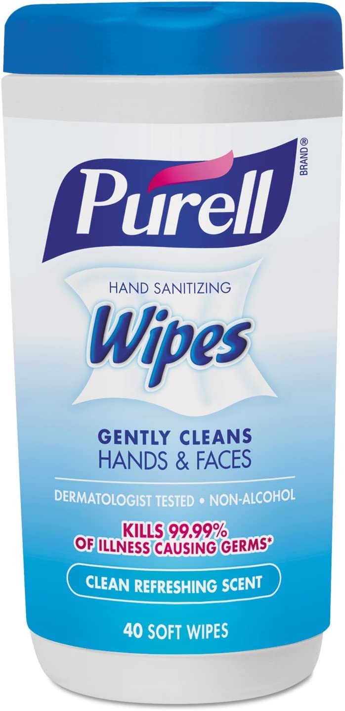 Purell Hand Sanitizing Wipes Desinfektionstücher für die Hände, Clean Refreshing Scent, 40 Stk.
