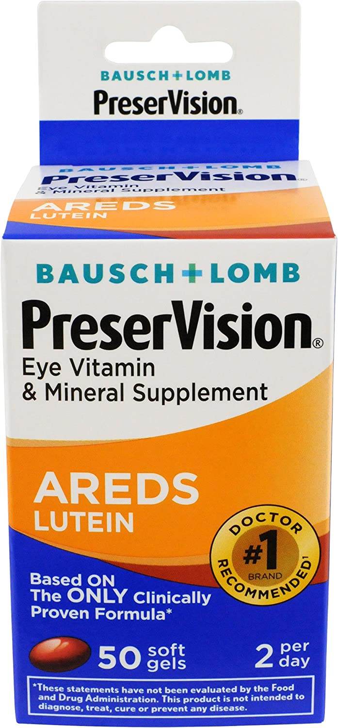 PreserVision Eye Vitamin, AREDS Lutein, Softgels, 50 ea - OTC Shoppe Express