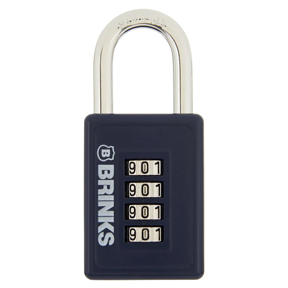 Brinks Zinc Combination Padlock, 1.56-in, 1 ea