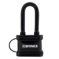 Brinks Steel Keyed Padlock, 2.5-in, 1 ea