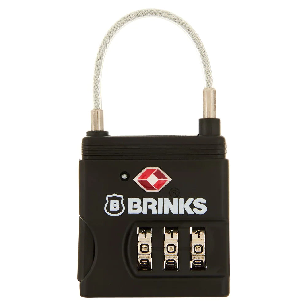 Brinks Zinc Combination Padlock, 1.43-in, 1 ea