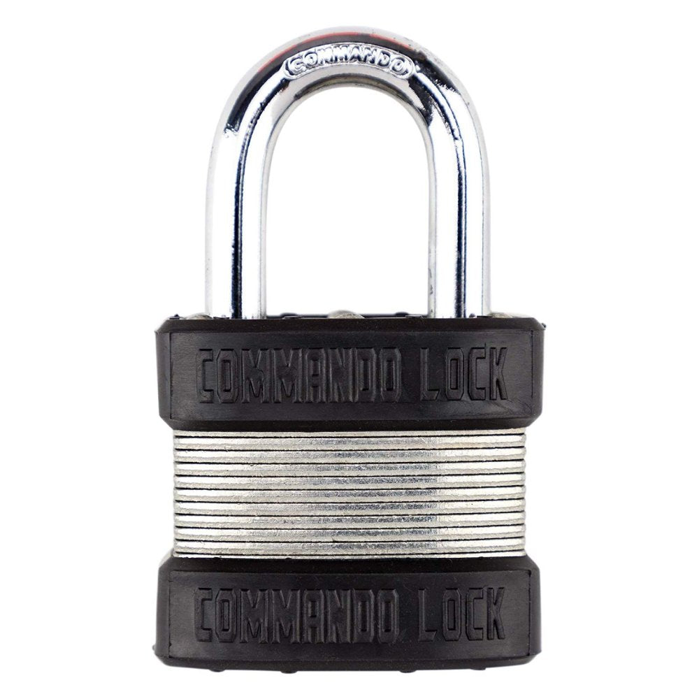 Commando Lock High Security Steel Keyed Padlock, 1.75-in, 4 ea