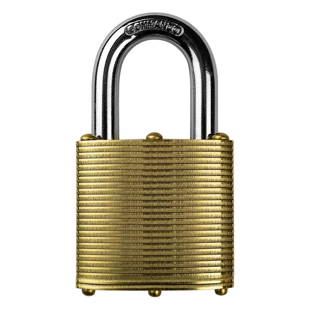 Commando Lock Marine Series Brass Keyed Padlocks, 1.75-in, 4 ea