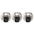 Master Lock Magnum Stainless Steel Keyed Padlock, 2.75-in, 3 ea