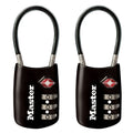 Master Lock Steel Combination Padlock, 1.1875-in, 2 ea