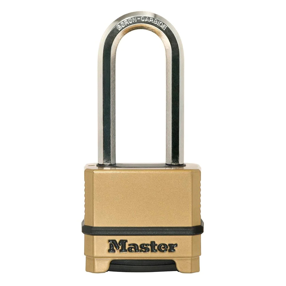 Master Lock Wide Magnum Zinc Body Padlock with Shackle, 2-in, 1 ea