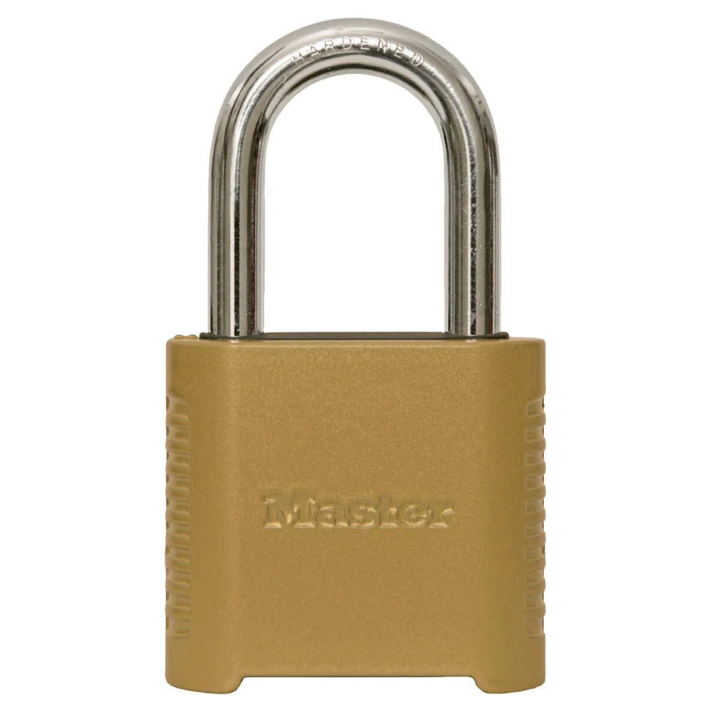 Master Lock Brass Combination Padlock, 2.11-in, 1 ea