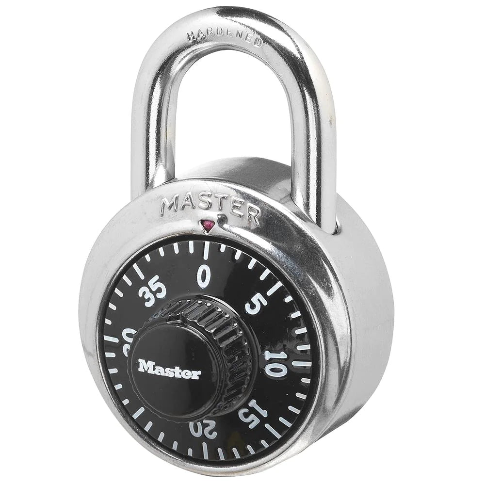 Master Lock Steel Combination Padlock, 1.875-in, 1 ea