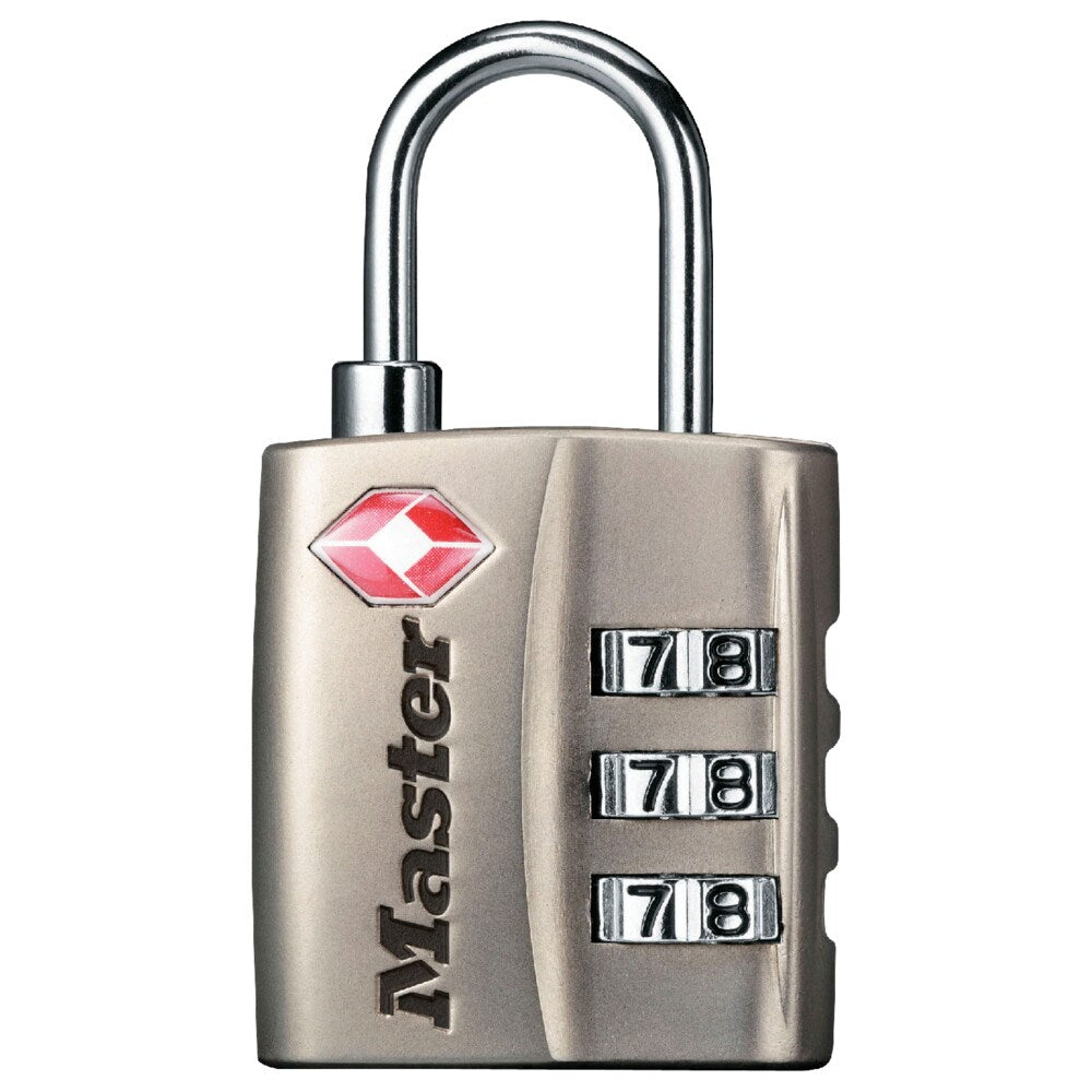 Master Lock Steel Combination Padlock, 1.218-in, 1 ea