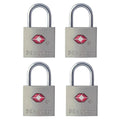 Master Lock Steel Keyed Padlock, 0.875-in, 4 ea
