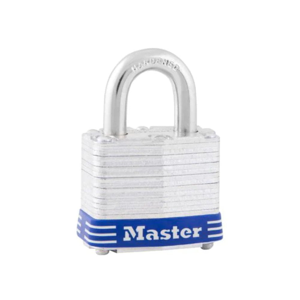 Master Lock Steel Keyed Padlock, 1.19-in, 1 ea