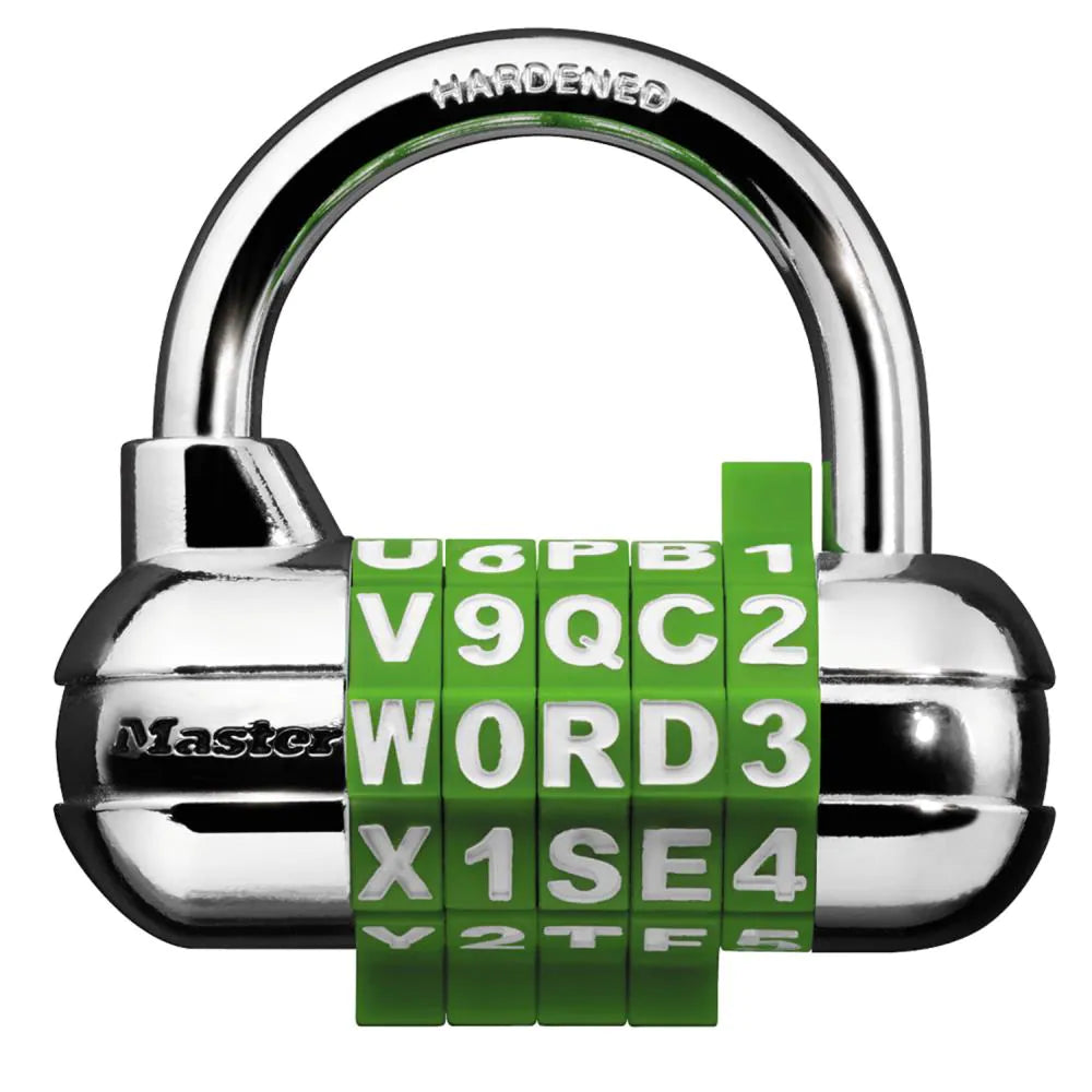 Master Lock Steel Combination Padlock, 2.5-in, 1 ea
