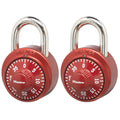 Master Lock Aluminum Combination Padlock, 1.875-in, 2 ea