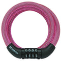 Master Lock 4 ft Long Preset Combination Cable Lock, Pink, 1 ea