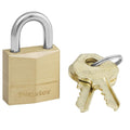 Master Lock Brass Keyed Padlock, 0.75-in, 1 ea
