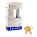 Master Lock Steel Keyed Padlock, 1.5625-in, 1 ea