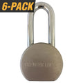 Premier Lock Steel Keyed Padlock, 2.62-in, 6 ea