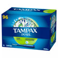 Tampax Pearl Plastic Tampons, Super, Unscented, 96 ea