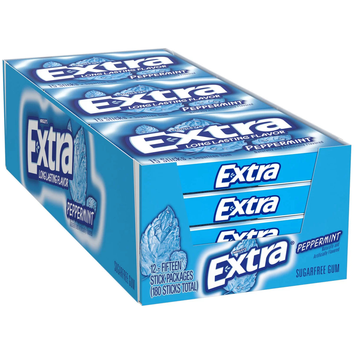 Extra Peppermint Sugar-Free Gum Packs, 15 ea