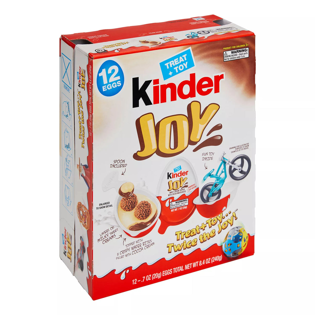 Kinder Joy Chocolate Surprise Egg Pack, 12 ea
