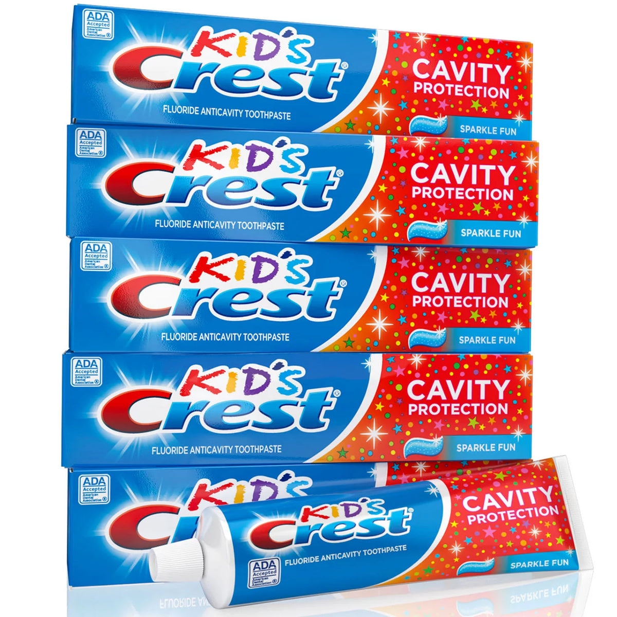 Crest Kids Toothpaste Packs, Sparkle Fun, 5 ea