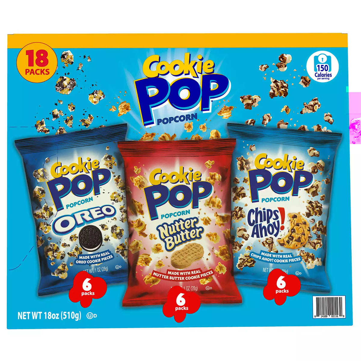 Cookie Pop Variety Pack, Oreos, Nutter Butters, And Chips Ahoy, 18 ea