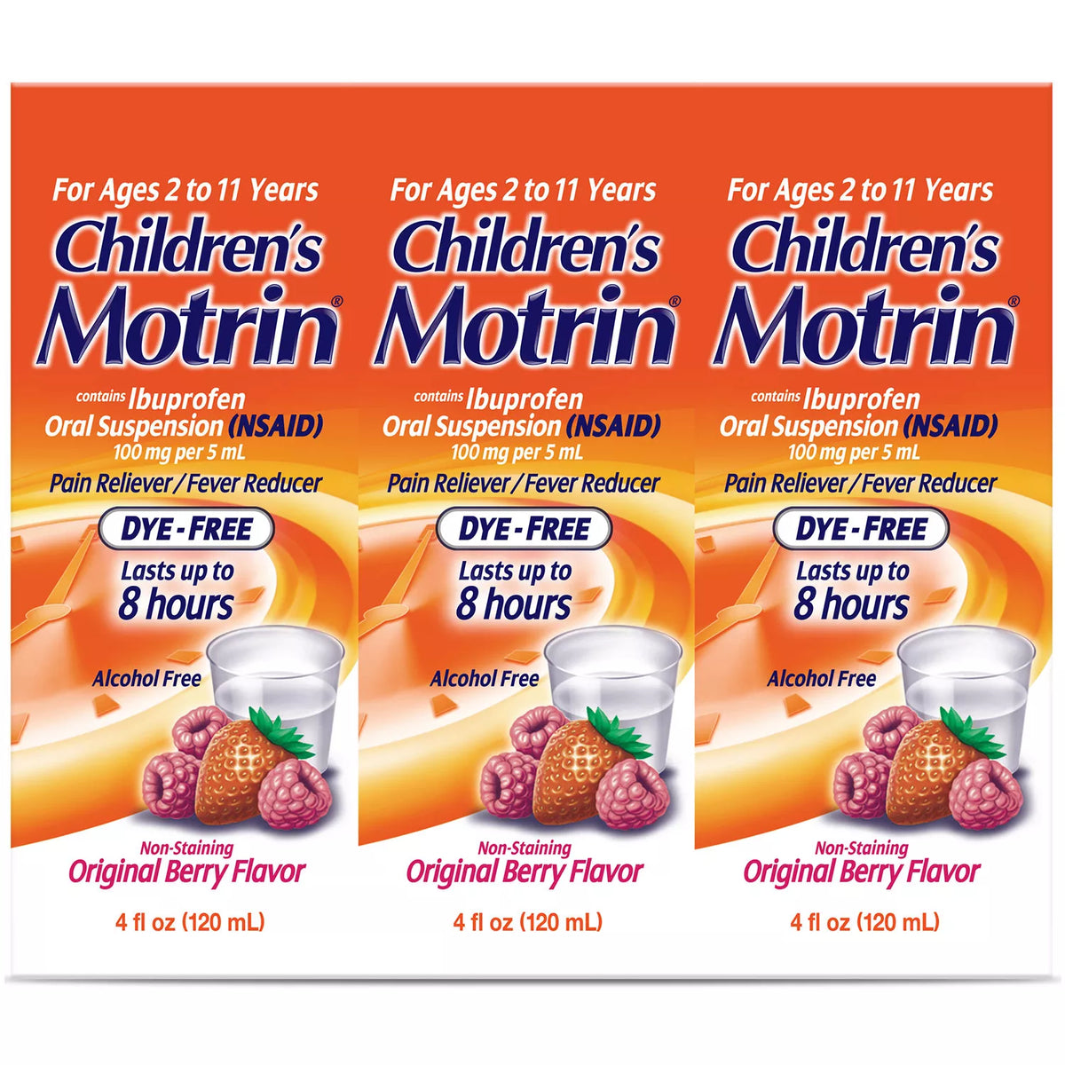 Children's Motrin Oral Suspension Pack, 3 ea