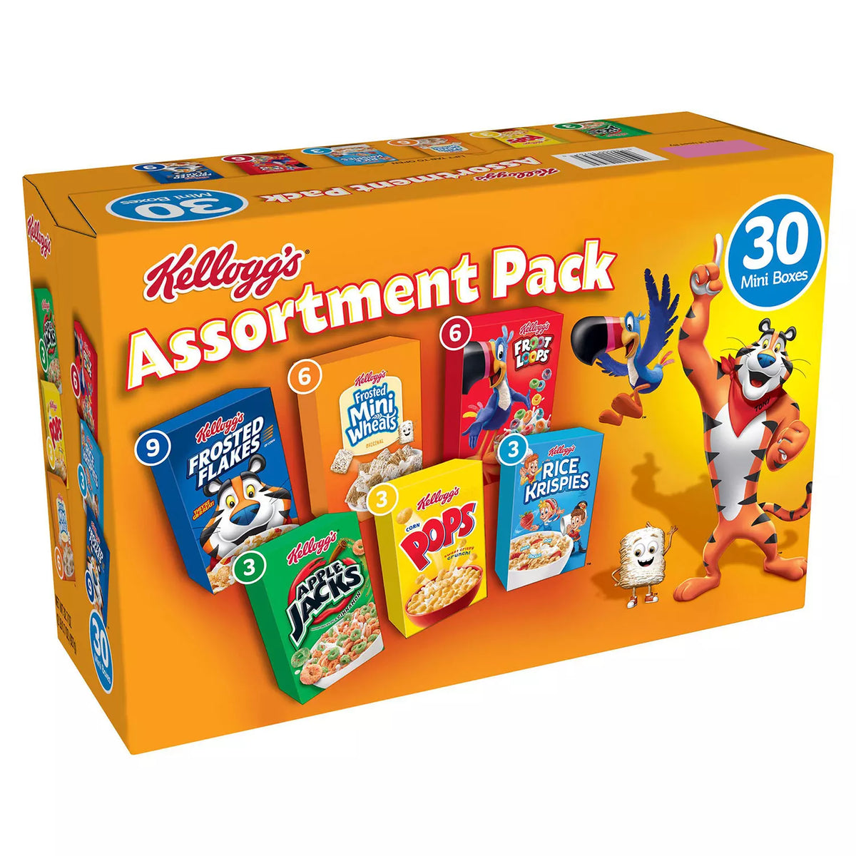 Kellogg's Jumbo Assortment Pack, 30 ea