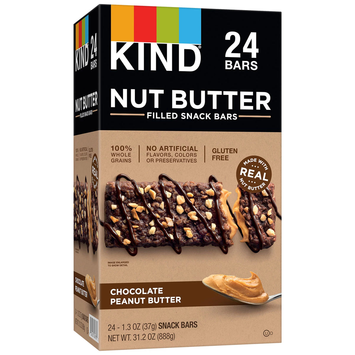KIND Nut Butter Filled Snack Bar Pack, Chocolate Peanut Butter, 24 ea