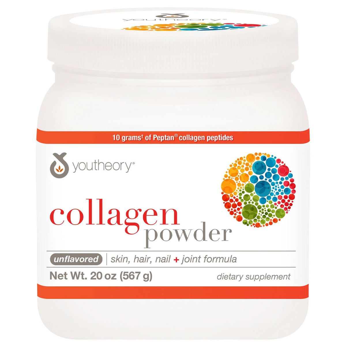 Youtheory Collagen Powder, Unflavored, 20 oz