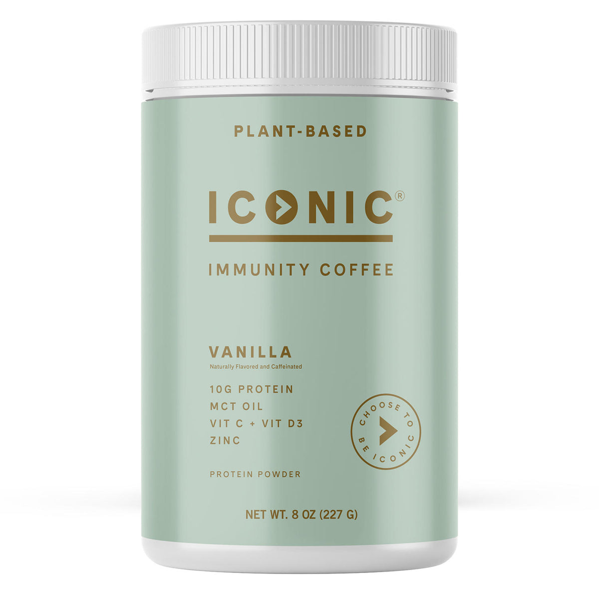 Iconic Immunity Coffee Protein Powder, Vanilla, 8 oz