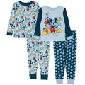 Licensed Mickey Mouse 4 Piece Cotton PJ Set, 2T, 1 ea