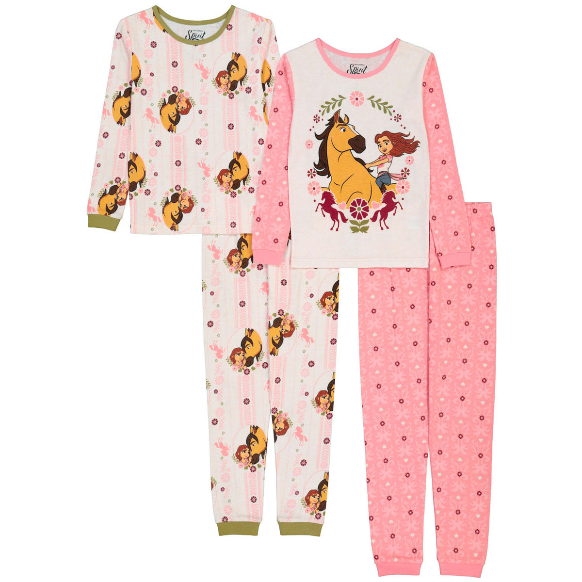 Licensed Spirit 4 Piece Cotton PJ Set, Size 4, 1 ea