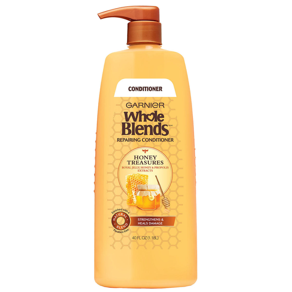 Garnier Whole Blends Honey Treasures Repairing Conditioner, 40 oz