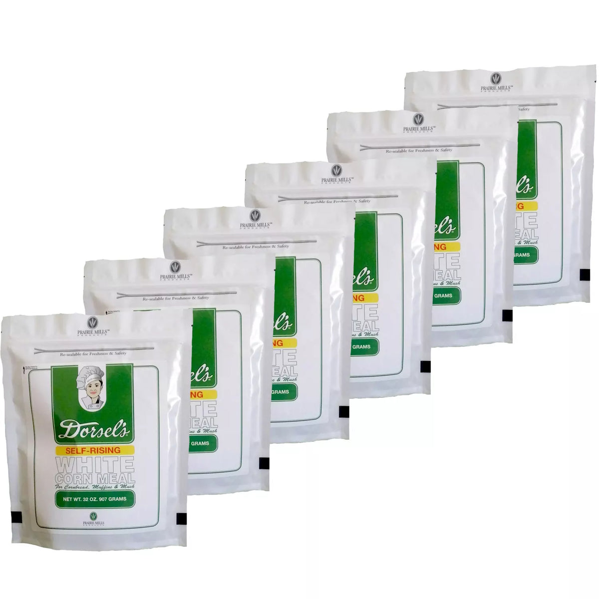Dorsel's Self-Rising White Corn Meal, 6 ea