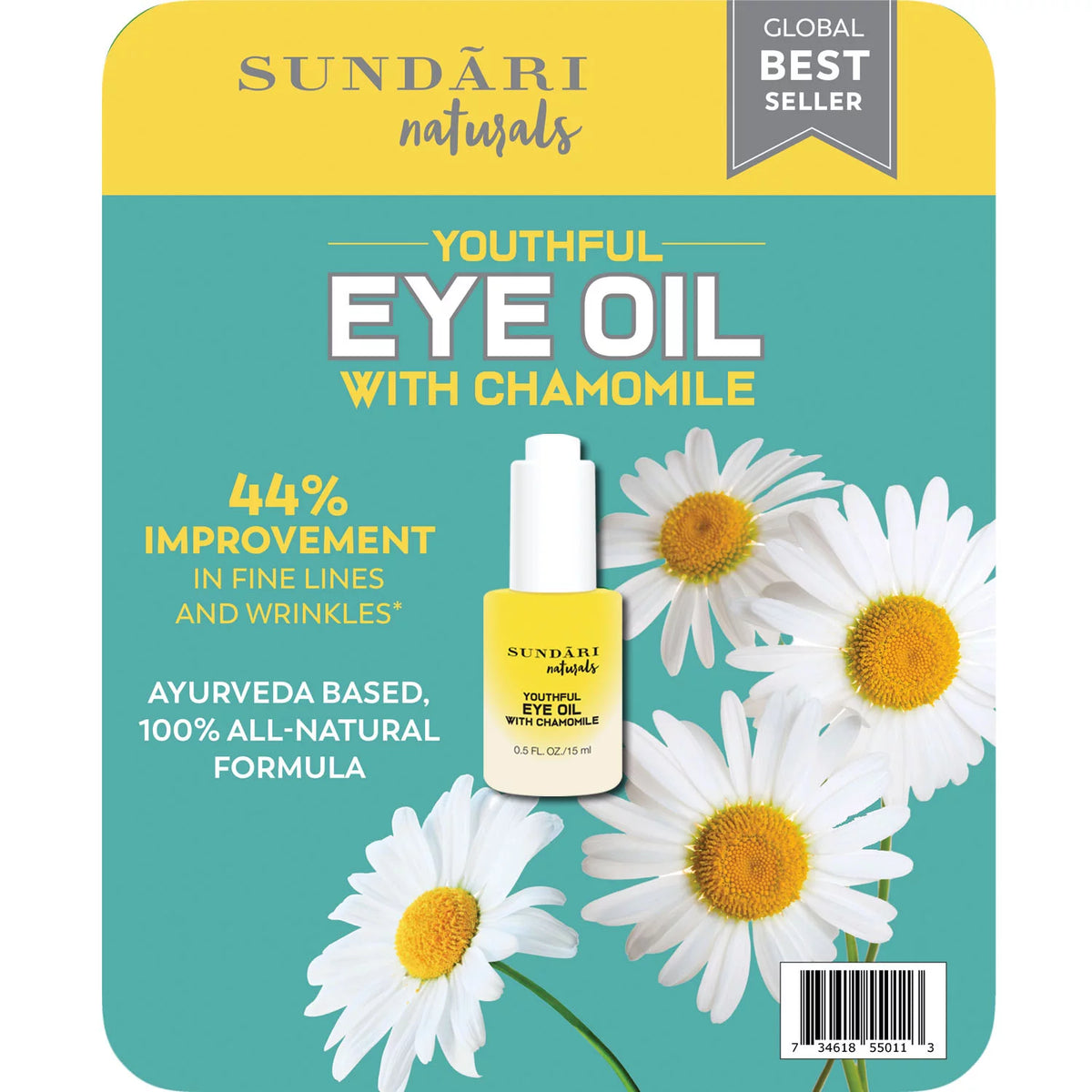 Sundari Youthful Eye Oil with Chamomile, 0.5 oz