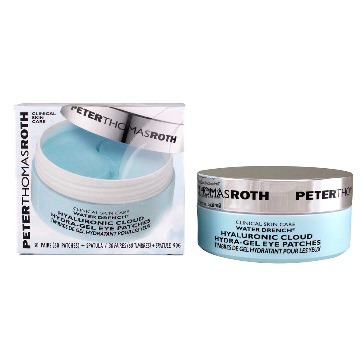 Peter Thomas Roth Water Drench Hyaluronic Cloud Hydra-Gel Eye Patches, 60 ea