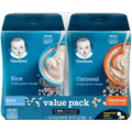 Gerber Rice and Oatmeal Infant Cereal Twin Pack, 2 ea
