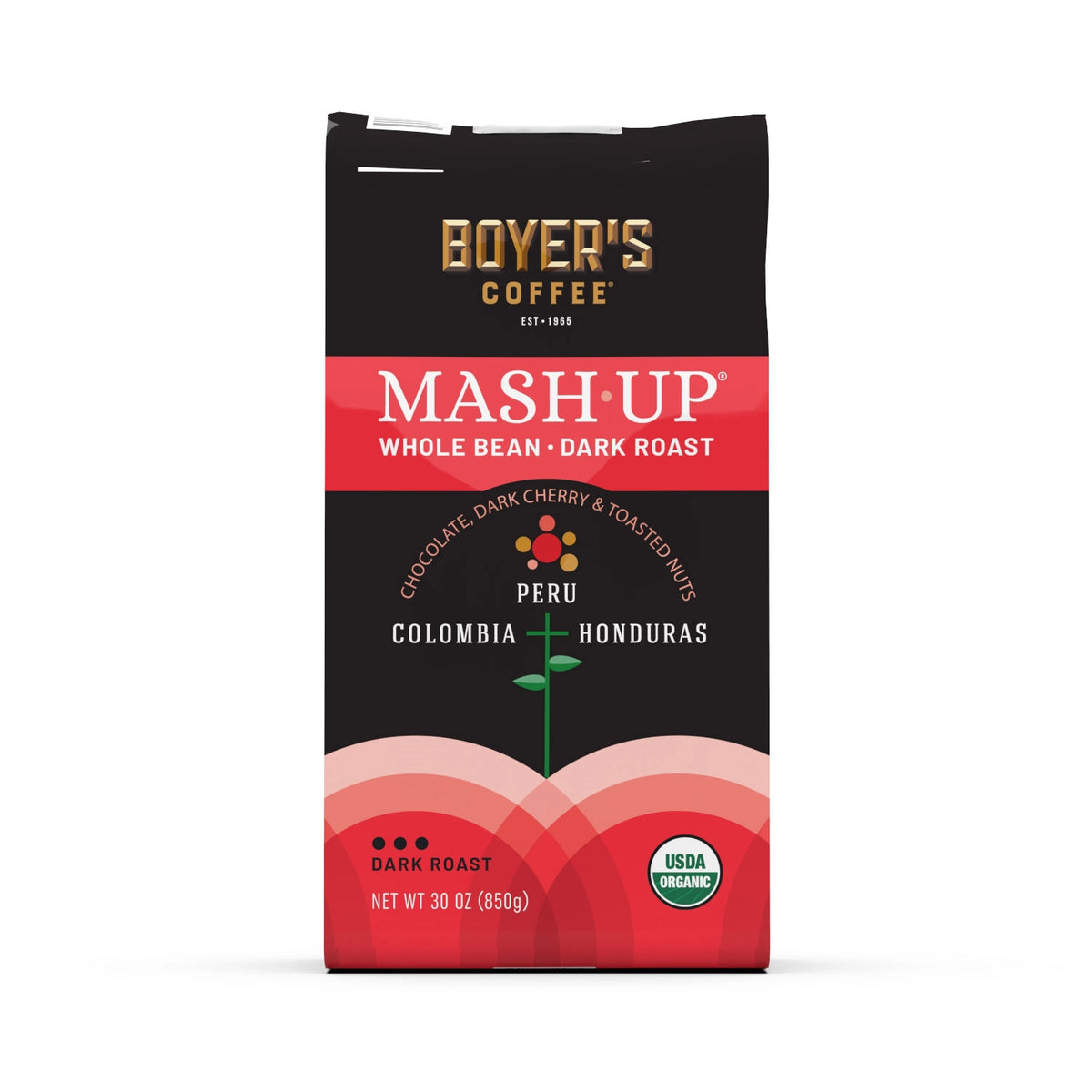 Mash-Up Organic Whole Bean Coffee, Dark Roast, 30 oz