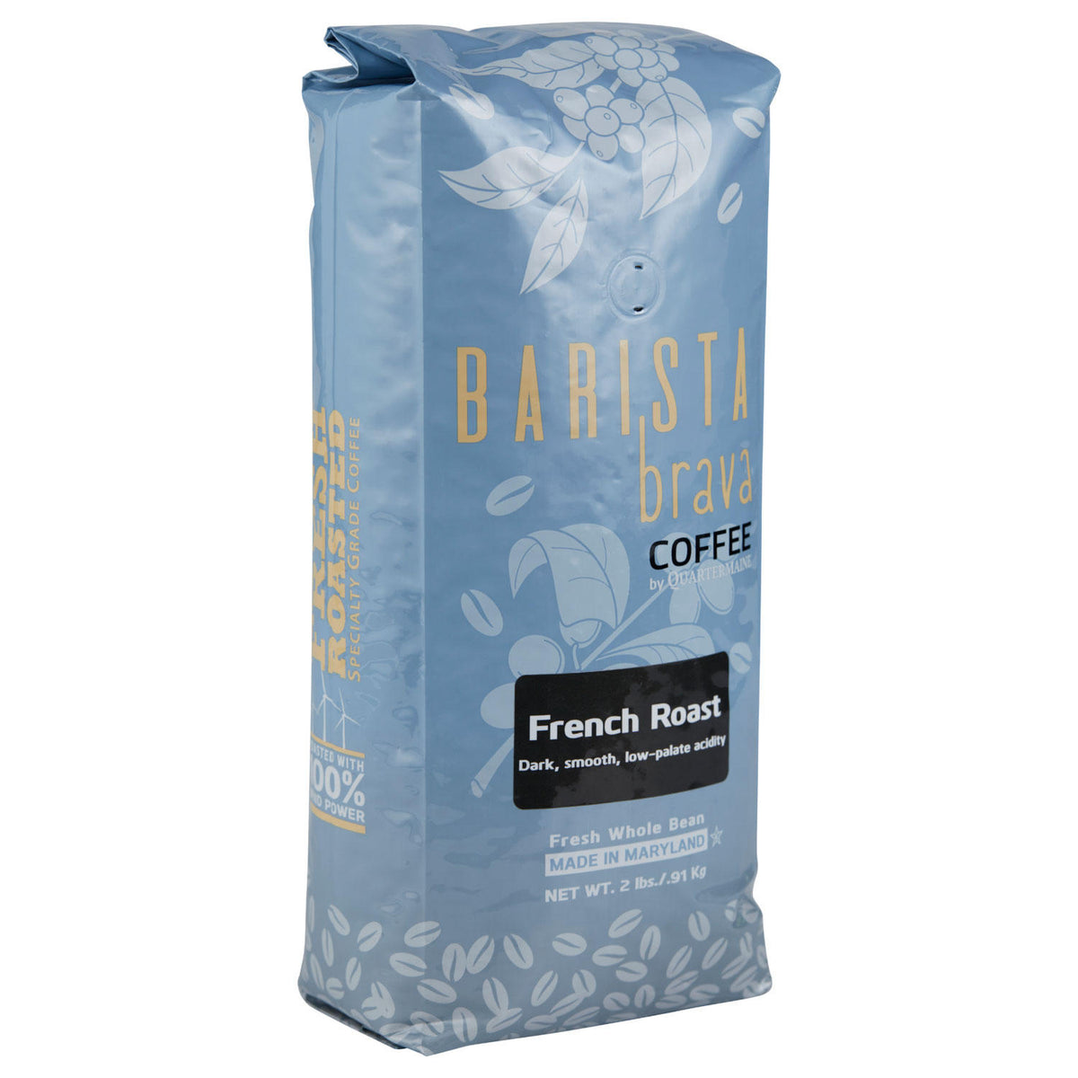 Quartermaine Barista Brava Whole Bean Coffee, French Roast, 32 oz
