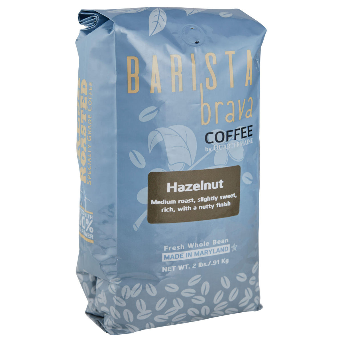 Quartermaine Barista Brava Whole Bean Coffee, Hazelnut, 32 oz