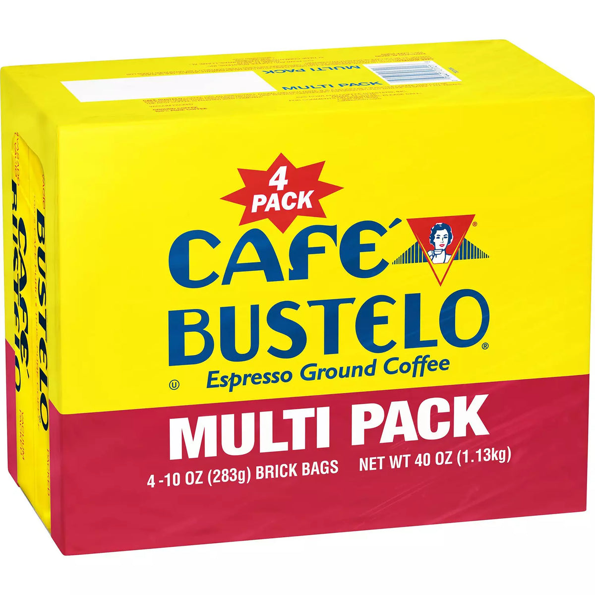 Cafe Bustelo Ground Coffee Pack, 4 ea